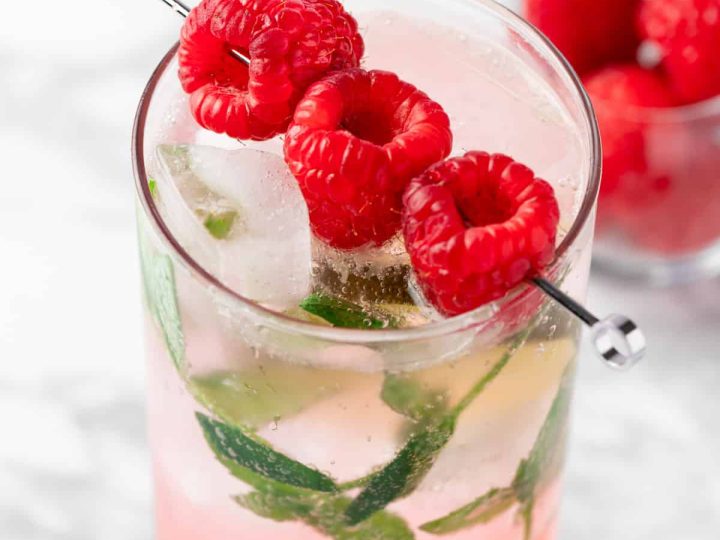 Raspberry Mojito Mocktail