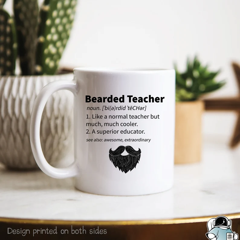 Bearded Teacher Definition Mug