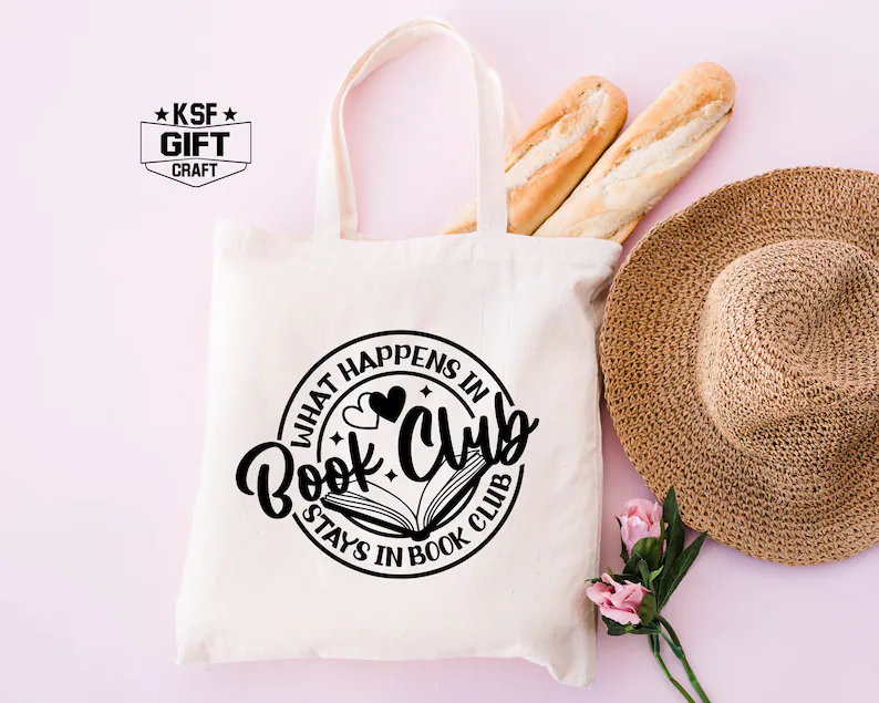 Book Club Tote Bag Etsy