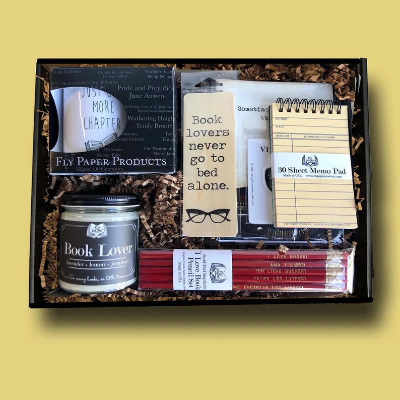 Book Lovers Boxed Gift Set Etsy
