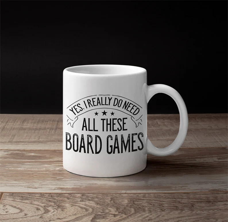 white board games mug for puzzle loving family Etsy