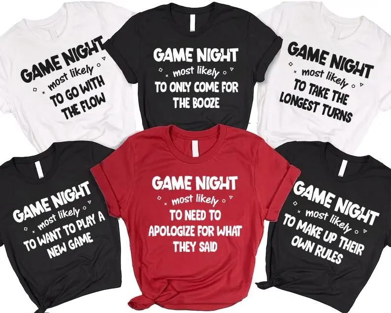 Funny Game Night Shirt perfect for a puzzle loving family Etsy