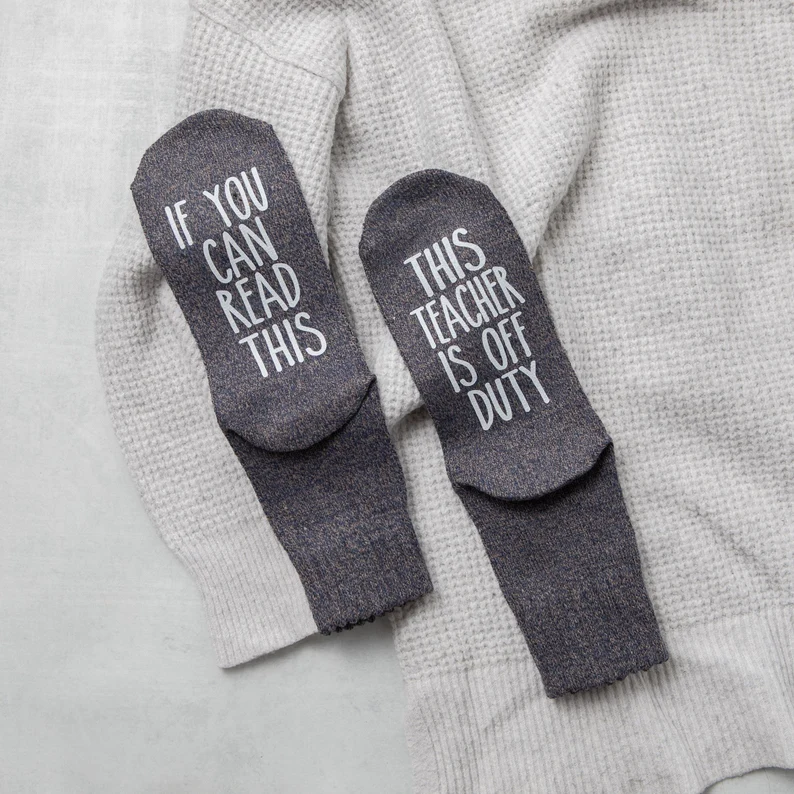 Funny Teacher Socks for male teachers