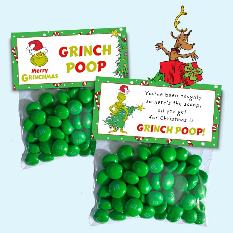 2 Grinch Poop packs Etsy