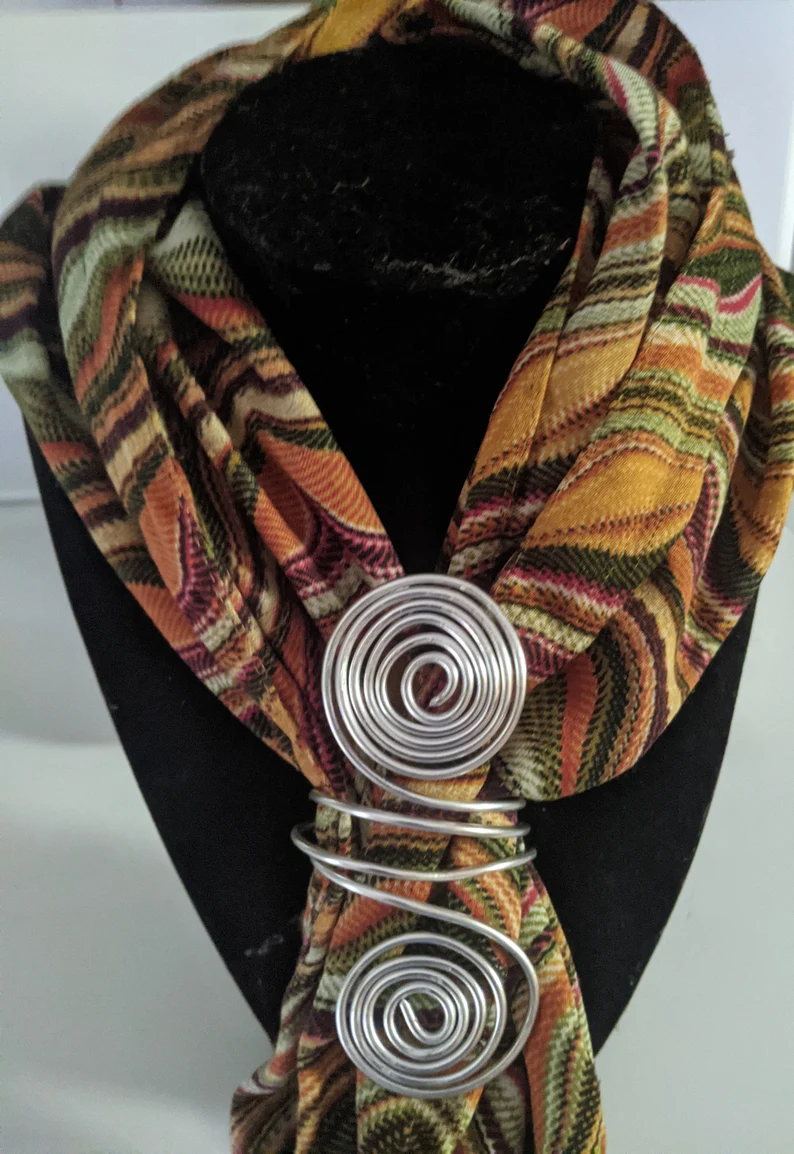 aluminum scarf ring Etsy