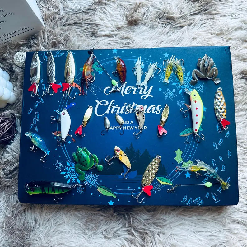 Fishing lures advent calendar set etsy