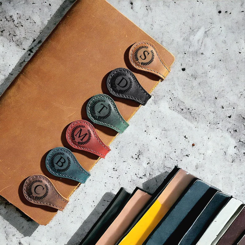 leather bookmark