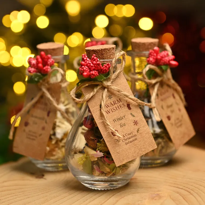 small festive tea jar gifts etsy