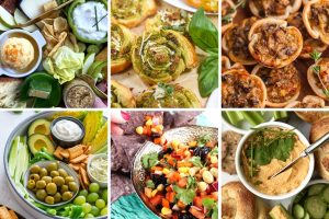 A festive variety of green-themed St Patrick's Day Appetizers including shamrock-shaped pastries, olive snack platters, cucumber bites, and savory meat tarts.