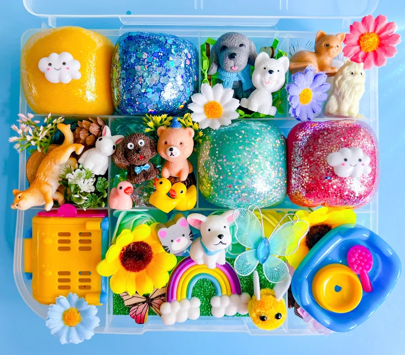 Backyard Pets Play Dough kit Easter Sensory Kit