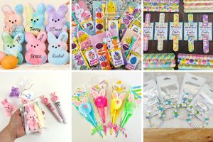 collage of easter favor ideas