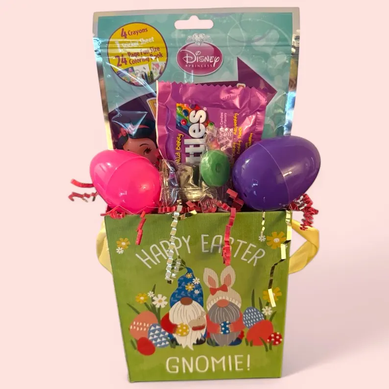 prefilled easter basket etsy