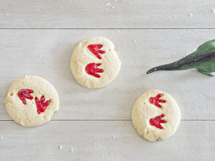 Dinosaur Track Cookies