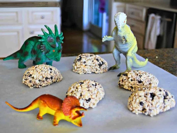 Dinosaur Egg Rice Krispie Treats