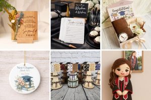 collage of images graduation gift ideas