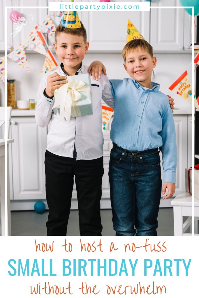 two boys together small party ideas