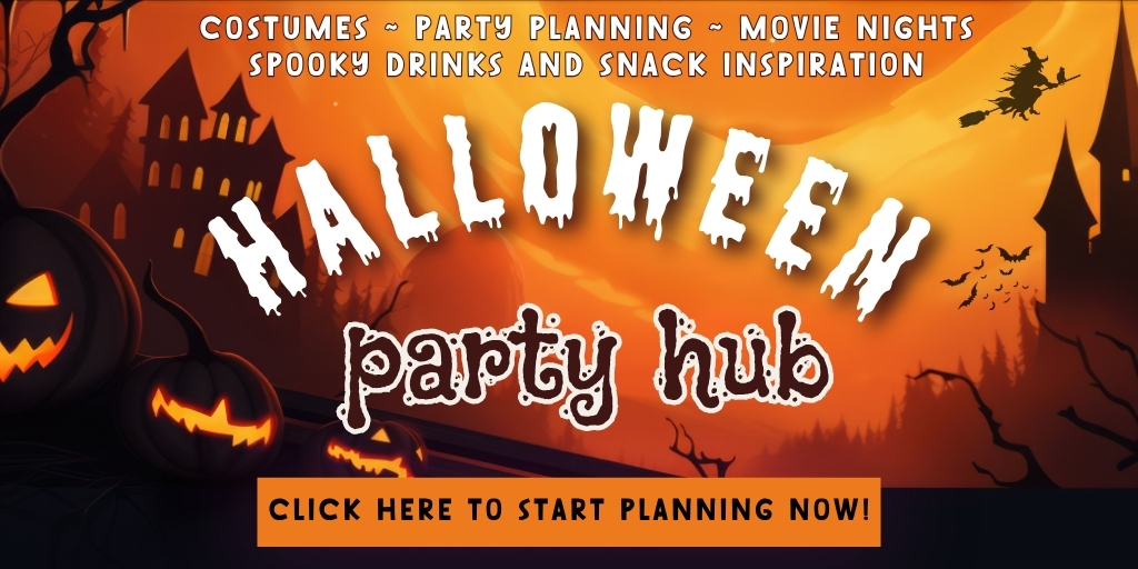 Halloween party hub homepage - click here to start planning your Halloween party