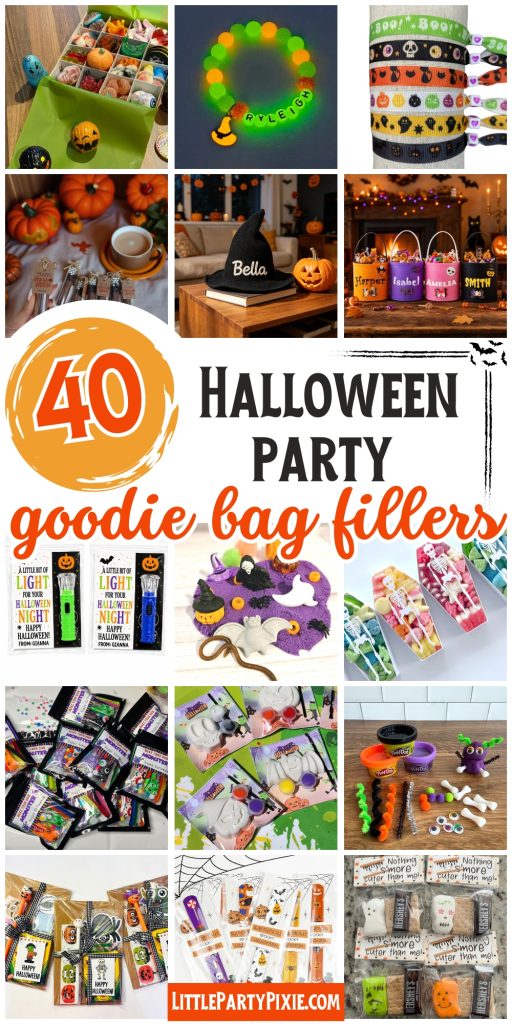 colalge of etsy find items for including in halloween goodie bags for kids parties
