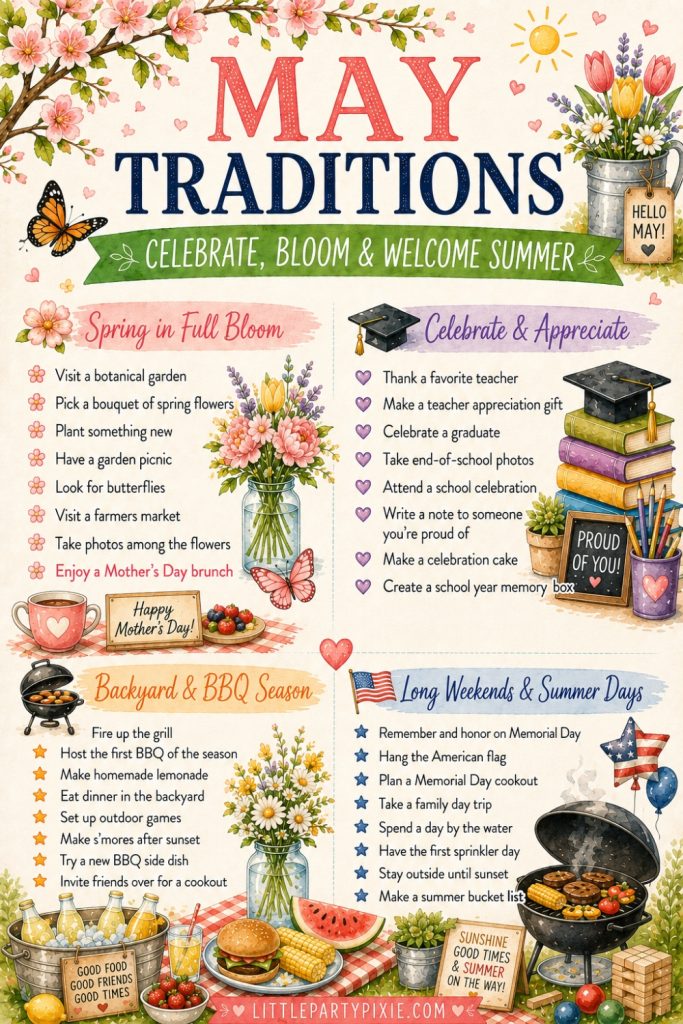 May holiday traditions inforgraphic