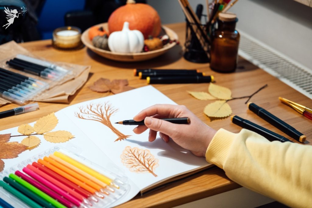 fall drawings art party