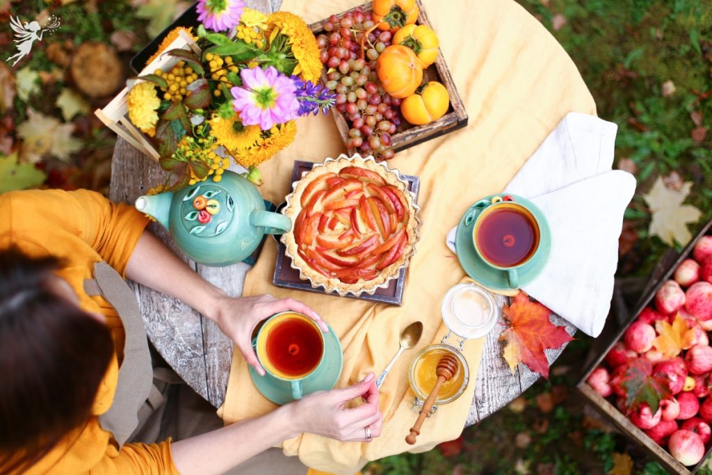 fall themed tea party