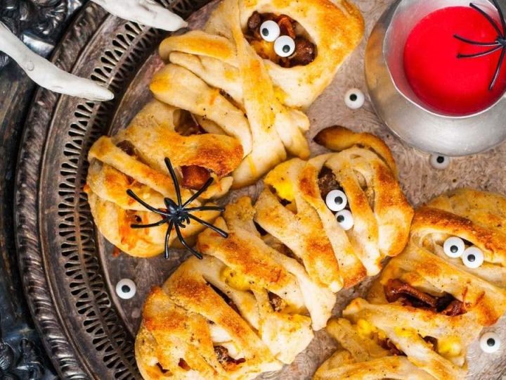 Halloween Mummy Breakfast Rolls