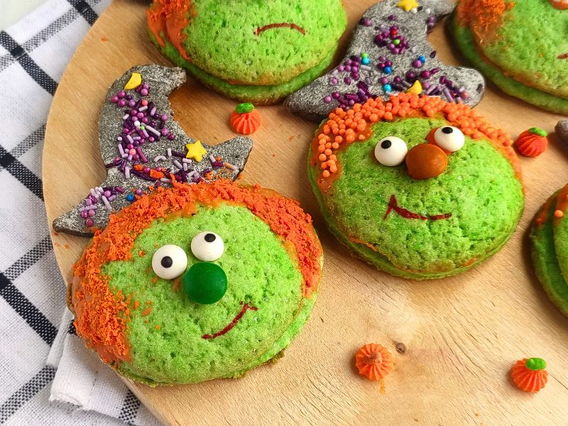 Candy-Stuffed Halloween Witch Cookies