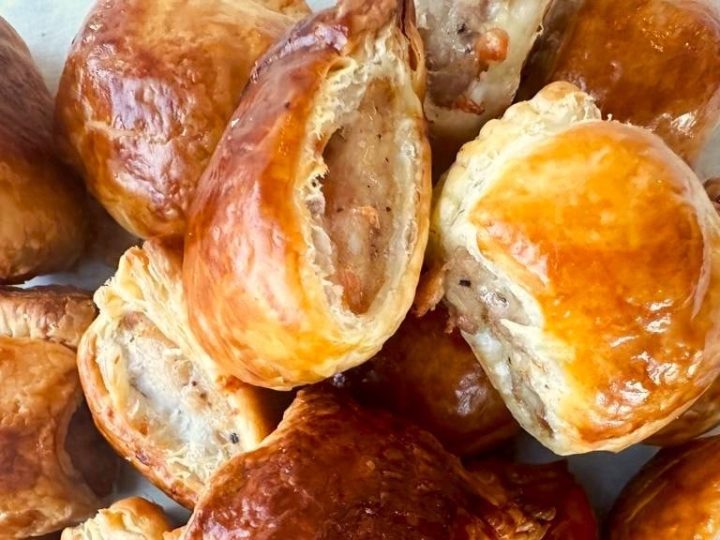 Puff Pastry Chicken Sausage Rolls