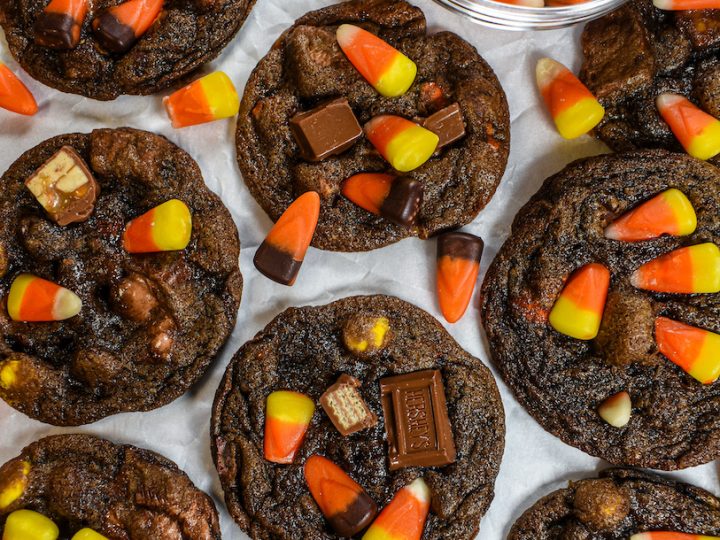 Leftover Halloween Candy Cookies