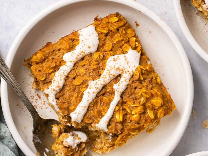 Healthy Pumpkin Baked Oatmeal