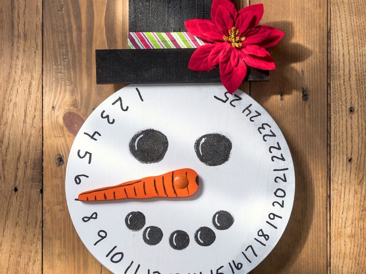 Wood Snowman Advent Calendar