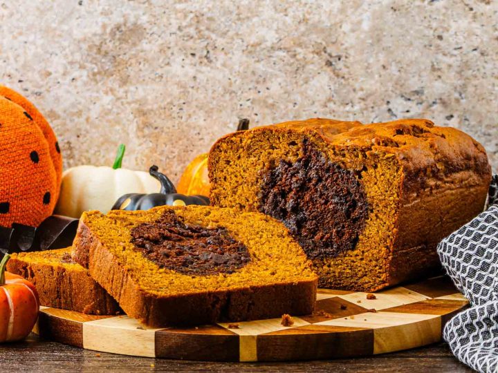 Halloween Surprise Pumpkin Banana Bread