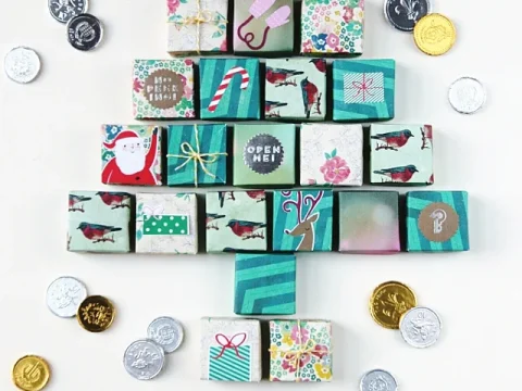 DIY Origami Box Advent Calendar