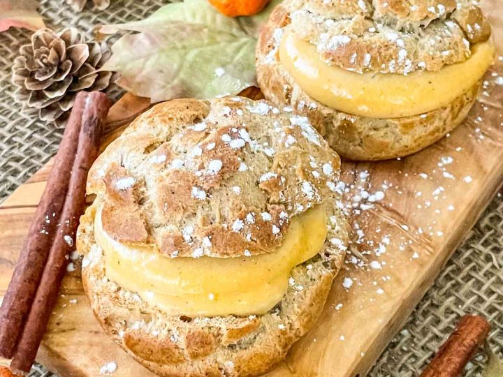 Pumpkin Spice Cream Puffs