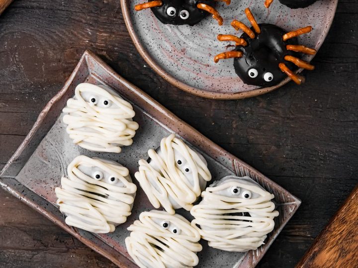 Vegan Chocolate Halloween Donuts