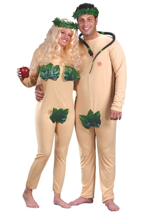 Sinful Adam and Eve Couples Costume - halloweencostumes.com