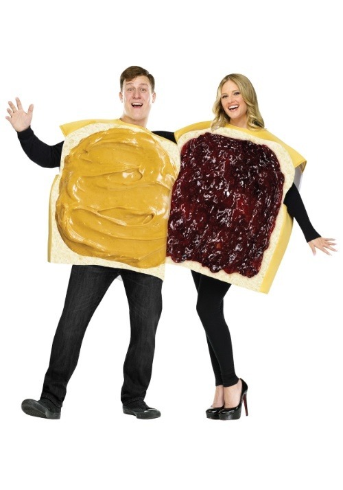 Adult Peanut Butter and Jelly Costume for Couples - halloweencostumes.com