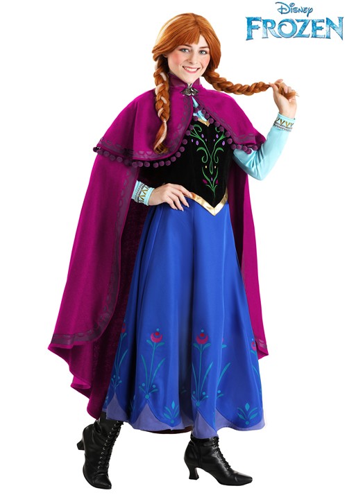 Women's Premium Disney Frozen Anna Costume - halloweencostumes.com