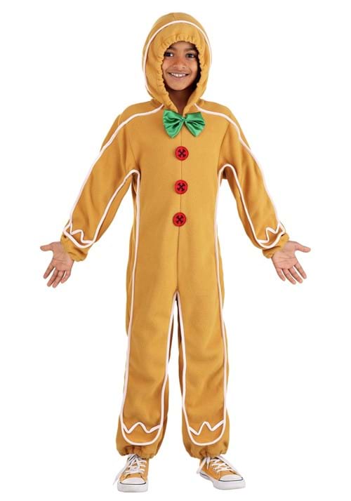 Gingerbread Man Onesie Kid's Costume - halloweencostumes.com