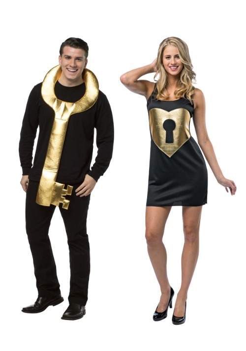 Adults Lock and Key Couples Costume - halloweencostumes.com