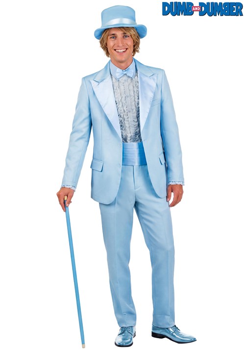 Men's Deluxe Harry Dunne Blue Dumb and Dumber Costume - halloweencostumes.com