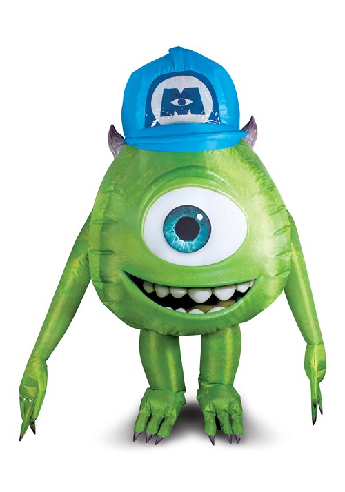 Monsters Inc Mike Wazowski Inflatable Costume for Adults - halloweencostumes.com