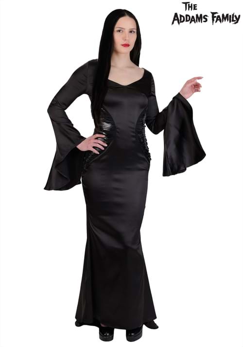Plus Size The Addams Family Morticia Costume Dress for Women - halloweencostumes.com