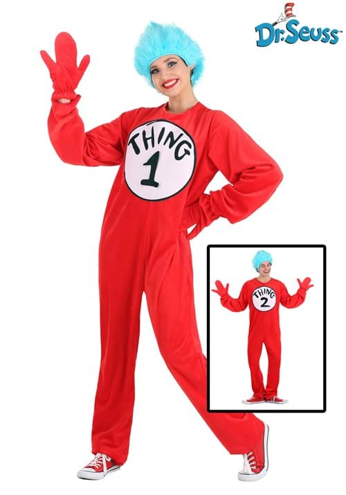 Thing 1 and Thing 2 Adult Costume - halloweencostumes.com